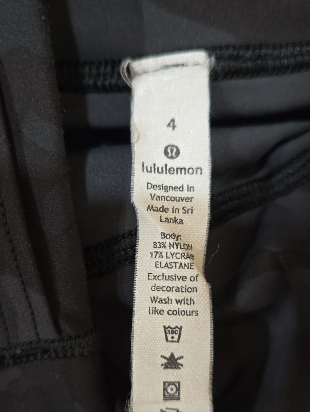 lululemon athletica Black Camo High-Rise Capri